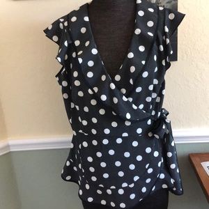 Brand new without tags Liz Claiborne wrap blouse